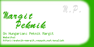 margit peknik business card